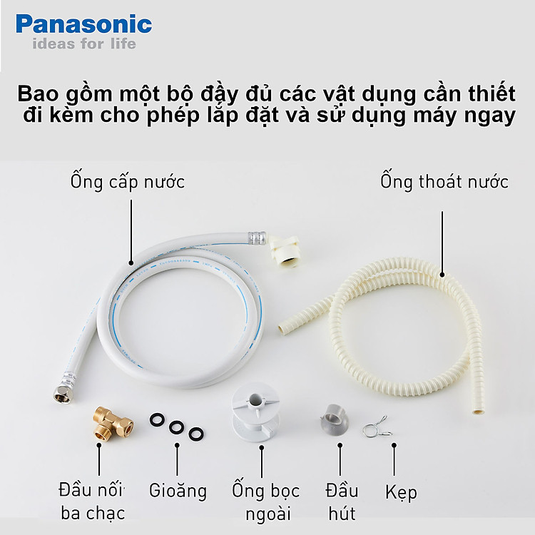 Máy rửa bát để bàn Panasonic NP-TH1WEVN có chức năng sấy khô, bảo hành 12 tháng chính hãng