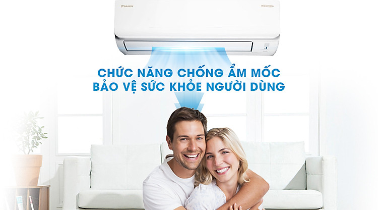 Máy lạnh Daikin Inverter 2 HP FTKA50UAVMV-Bảo vệ tối ưu sức khỏe người dùng với chức năng chống ẩm mốc 