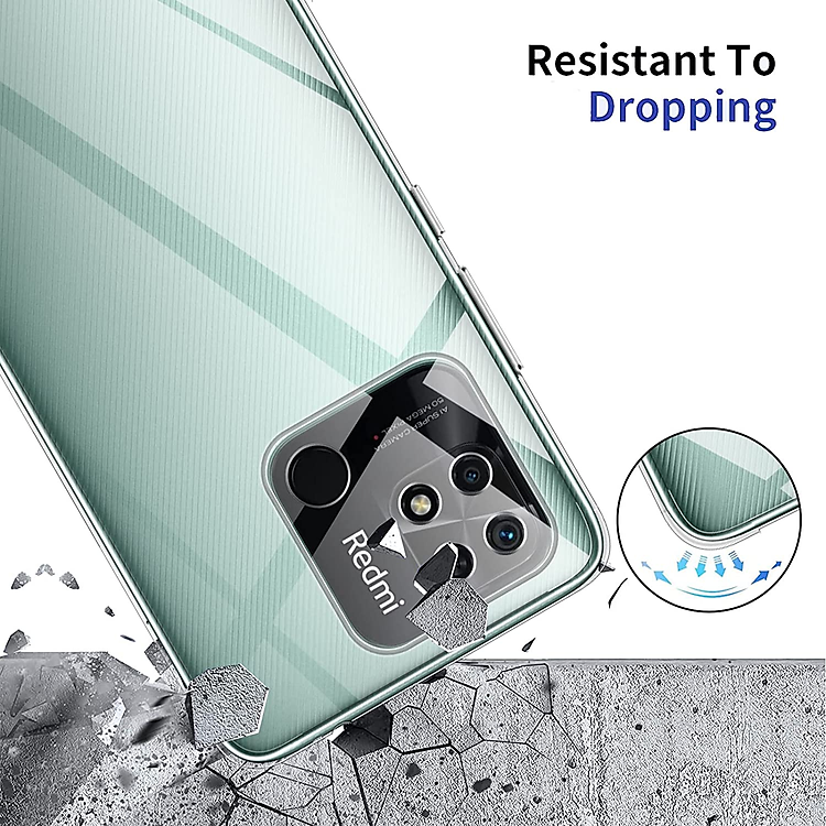 Ốp lưng silicon dẻo trong suốt mỏng 0.6mm cho Redmi 10C hiệu Ultra Thin