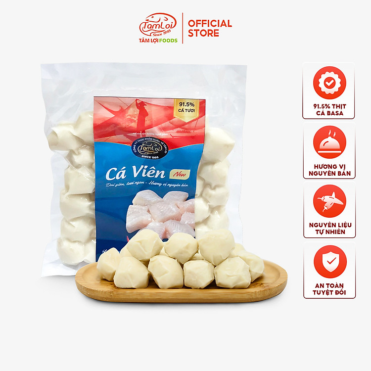 combo cá viên 500 gram + bò viên 500 gram tâm lợi, loại cao cấp - giao nhanh trong 3h - 500gr 1