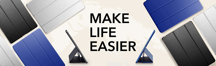 Bao da cho iPad Gen 8 10.2 2020 ESR Rebound Pencil Slim Smart Case (Có khe cắm bút Apple Pencil) - Hàng Nhập Khẩu