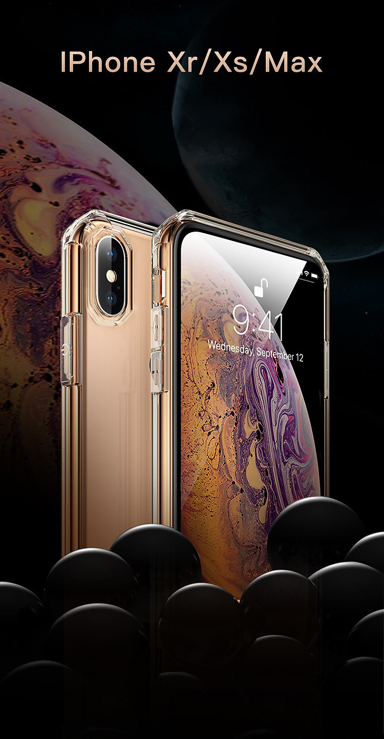 Ốp Silicon TPU Leeu Design dành cho iPhone Xs Max_ Hàng Nhập Khẩu