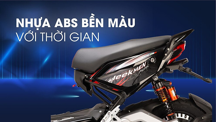 Hệ thống yên xe và vỏ nhựa ABS siêu bền màu DTP Xmen Jeek 2021