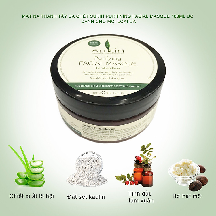 Mặt nạ thanh lọc da Sukin