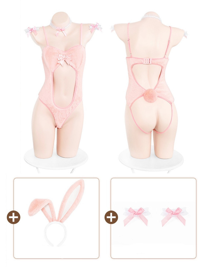 Bộ Đồ Cosplay Thỏ Hồng Gợi Cảm