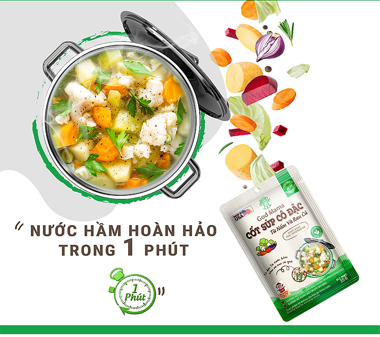 Cốt súp cô đặc - Từ Nấm và Rau Củ - Dùng để nấu món chay - Hũ 200gr - Số 1 tại Mỹ - Tiêu chuẩn FDA - Tiện lợi cho bữa ăn gia đình - An toàn cho sức khỏe 2