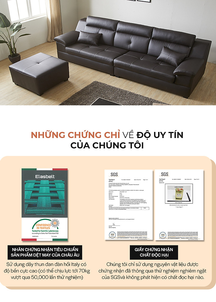 sf315 - ghế sofa da thật 4 chỗ ngồi kèm đôn không tay 20