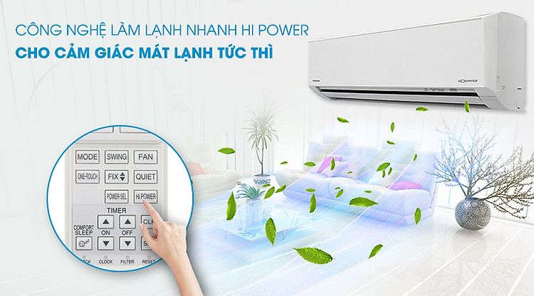 Làm lạnh nhanh chóng với chế độ Hi POWER