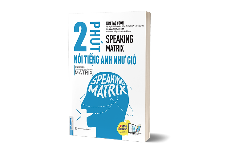 Bìa trước cuốn sách SPEAKING MATRIX - 2 phút nói tiếng Anh như gió.