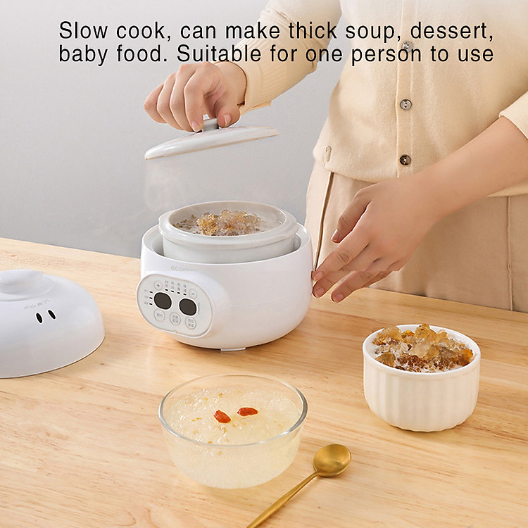 QCOOKER CR DZ08 Mini Slow Cooker XIAOMI kitchen sous vide cooker Home ceramics smart electric cooker