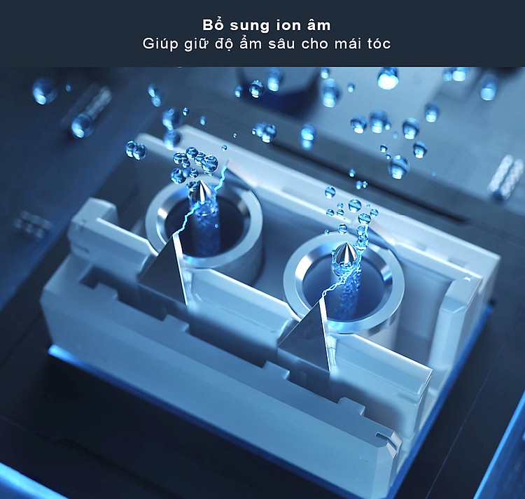 Máy sấy tóc Xiaomi Mijia H500 hỗ trợ bổ sung ion âm, giúp giữ độ ẩm sâu cho mái tóc