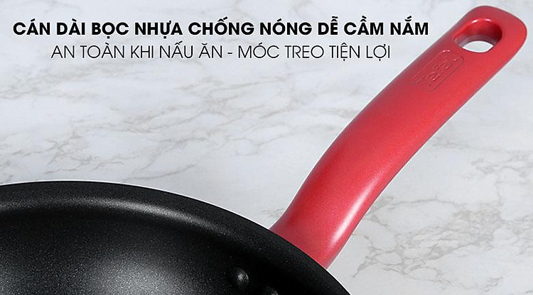 Cán dài chống nóng - Chảo nhôm chống dính 24cm TEFAL So Chef G1350495