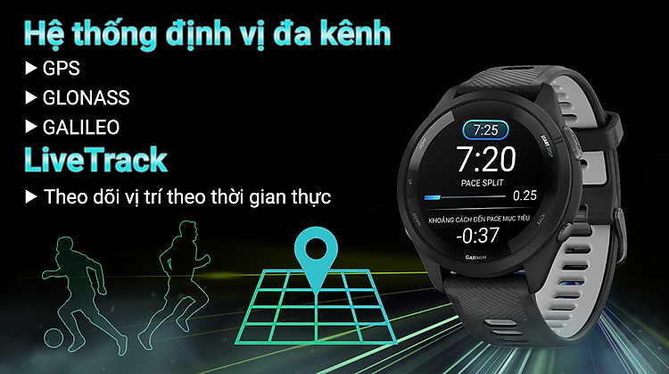 Garmin Forerunner 265 Music - Định vị chính xác