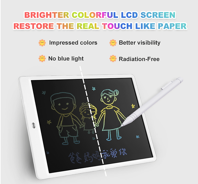 Bảng vẽ thông minh MFXHB-13.5 alilo Magic LCD Writing Tablet Đồ chơi giáo dục trẻ em Màn hình lớn hơn 13.5 inch Thỏa sức sáng tạo - Hàng Chính Hãng 1