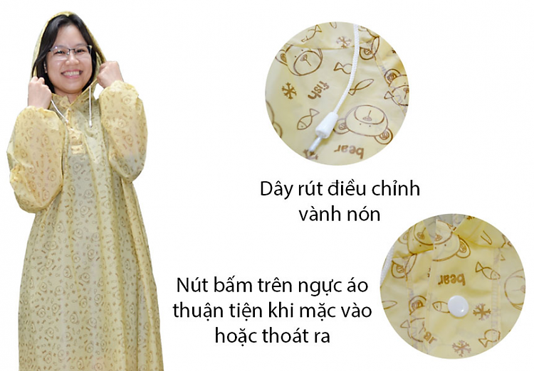 Ưu điểm trên áo mưa EVA - RANDO