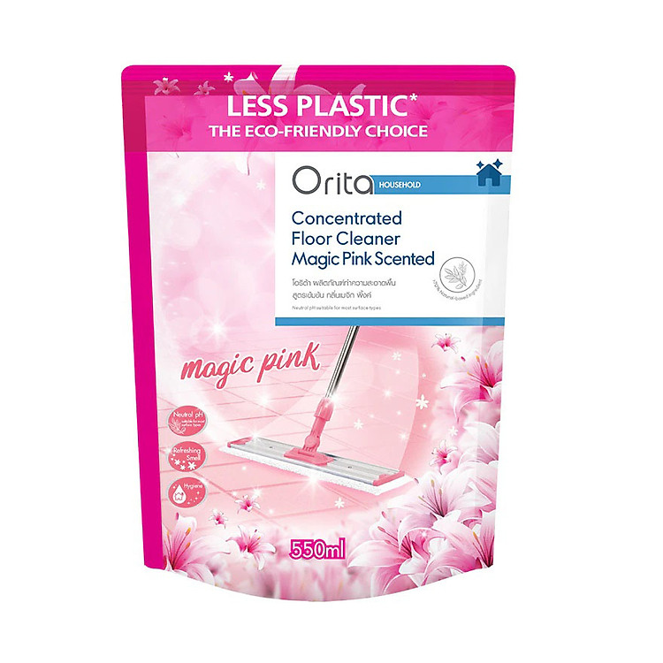 Orita Concentrated Floor Cleaner Magic Pink Scented 550ml