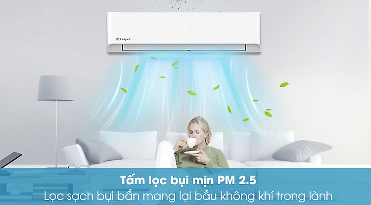 Máy lạnh Casper 1.5 HP LC-12FS32 - Bộ lọc bụi mịn