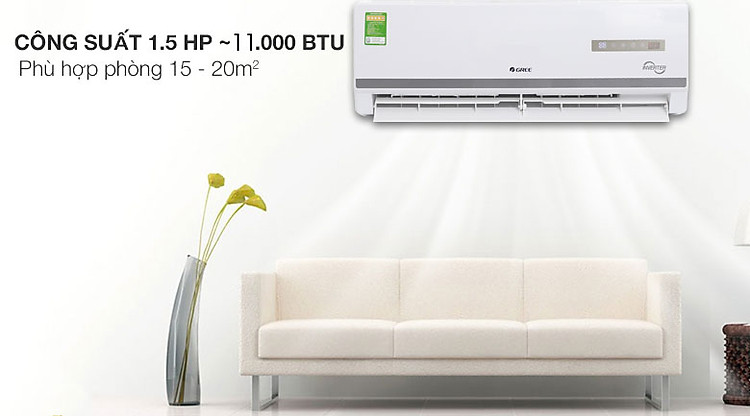 Máy lạnh Gree Inverter 1.5 HPGWC12WA-K3D9B7I