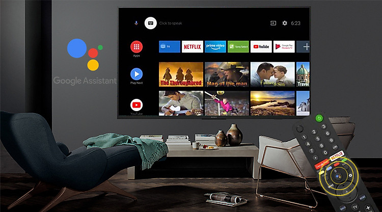 Android Tivi Sony 4K 65 inch KD-65X8000H - Điều khiển tivi bằng giọng nói