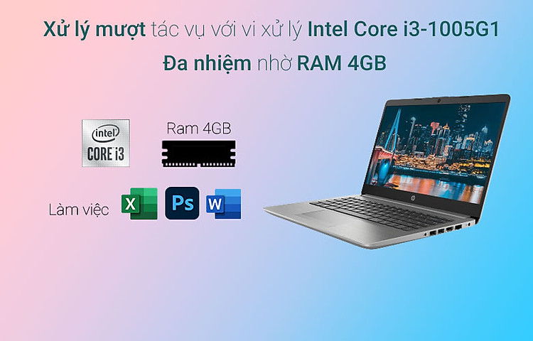 Laptop HP 240 G8 (617K5PA) | Đa nhiệm xử lý mượt