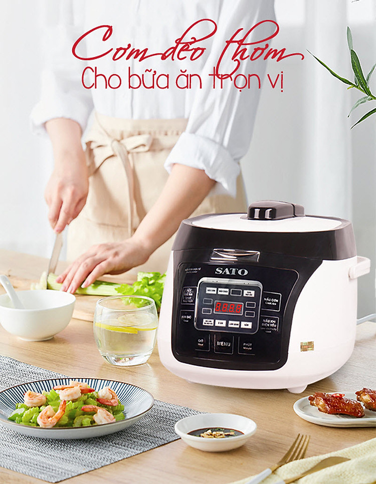 Nồi cơm điện tử SATO 18DT016 1.8L 1