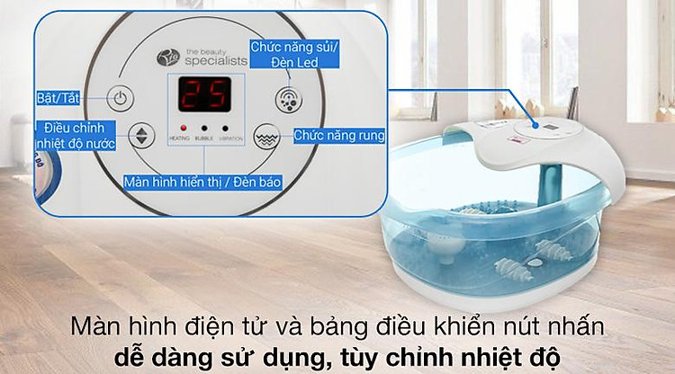 bồn ngâm massage chân rio ftbh5-eu - hàng chính hãng 2