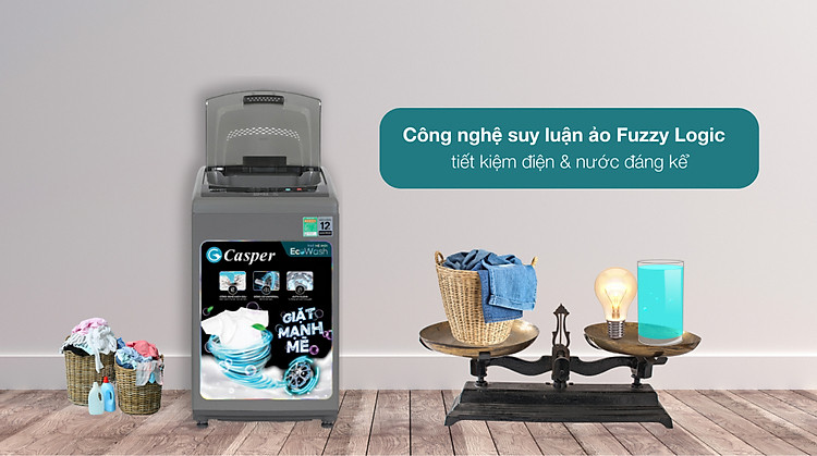 suy luận ảo - Máy giặt Casper 7.5 kg WT-75NG