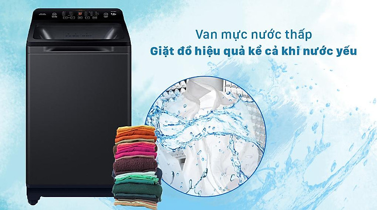 Máy giặt Aqua 8,8 KG AQW-FR88GT.BK - Van mực nước thấp