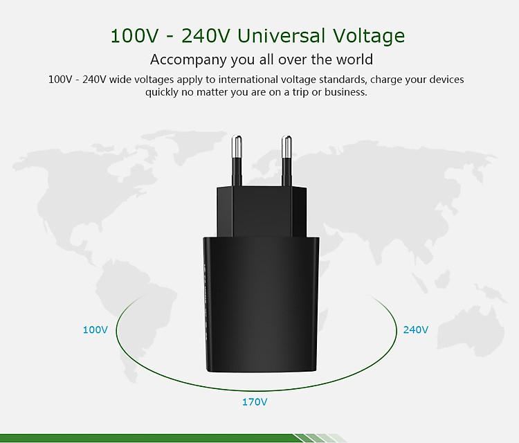(Tặng dây sạc) Bộ cóc củ sạc nhanh 15W chuẩn PD 3.0 Type-C hiệu CHOETECH TC0001 cho điện thoại / máy tính bảng / Macbook iPhone Samsung Huawei Xiaomi Oppo Nokia Trang bị chip sạc thông minh (Đính kèm 1 dây sạc Type-C to Type-C) - Hàng chính hãng