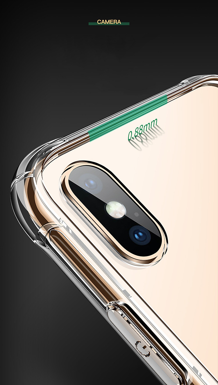 Ốp Hybrid Viền TPU Mặt Kính Cường Lực Leeu Design dành cho iPhone Xs Max _ Hàng Nhập Khẩu
