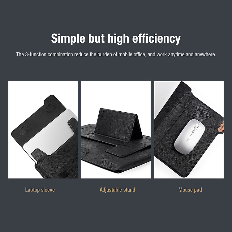 Bao da, Túi đựng Nillkin Versatile Laptop Sleeve Water Ripple 14inch 16inch dành cho Macbook Air / Macbook Pro 13 / Surface Laptop / Laptop 13.3inch / Macbook Pro 16 / Laptop 16inch / Laptop Asus / Dell XPS  - Hàng Nhập Khẩu