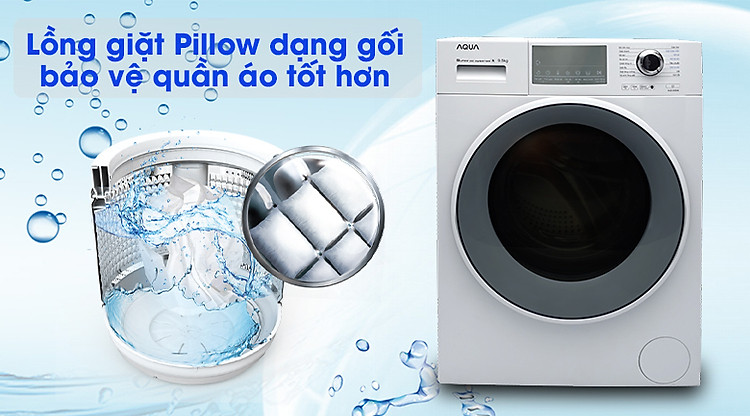 Lồng giặt Pillow bằng thép chống gỉ - Máy giặt Aqua AQD-D950E W