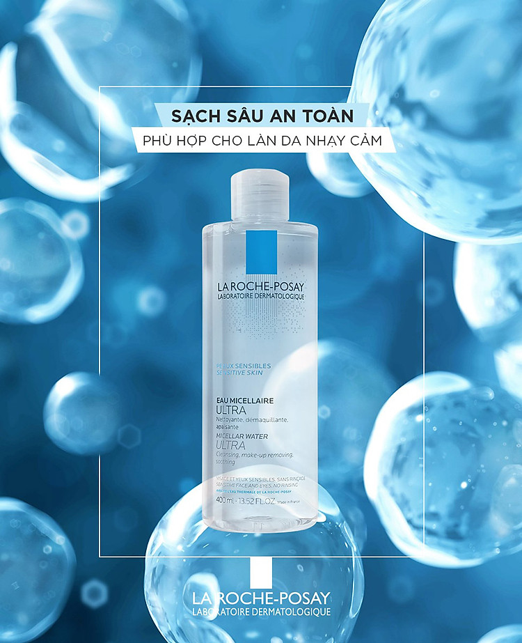 Nước Tẩy Trang Dành Cho Da Nhạy Cảm La Roche-Posay Micellar Water Ultra Sensitive Skin