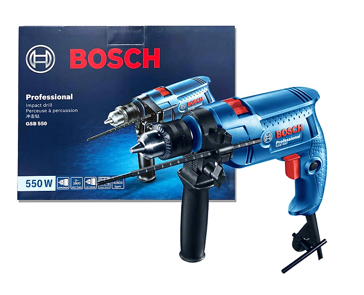 MÁY KHOAN ĐỘNG LỰC 550W 13MM BOSCH GSB 550 - HÀNG CHÍNH HÃNG