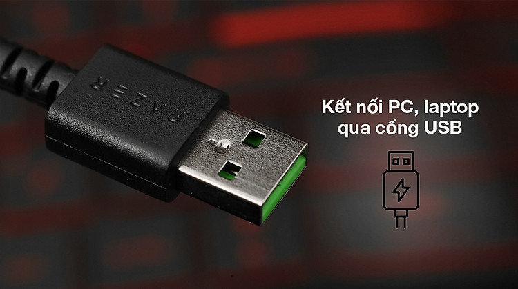 Kết nối USB - Chuột Có Dây Gaming Razer DeathAdder Essential