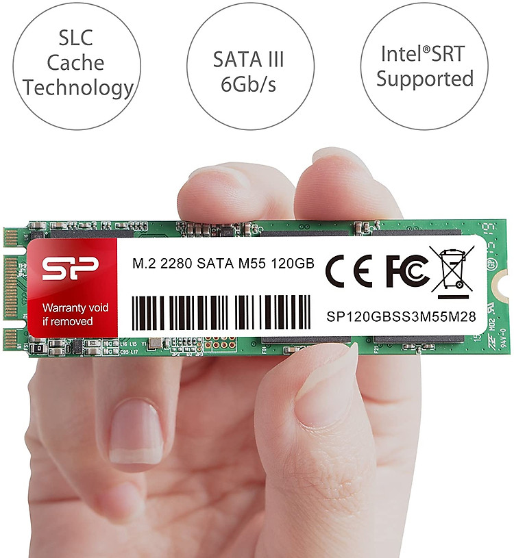 A: Silicon Power 120GB M55 M.2 2280 SSD With R/W Up To 550MB/s  (SLC Cache for Speed Boost) SATA III Internal Solid State Drive for  Ultrabooks and Tablets (SP120GBSS3M55M28): Computers & Accessories