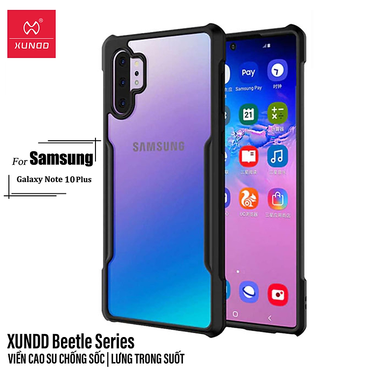 Ốp lưng chống sốc cho Samsung Galaxy Note 10 Plus / Note 10 Plus 5G hiệu Xundd Fitted Armor Case trang bị túi khí bảo vệ góc, gờ bảo vệ camera - hàng nhập khẩu 