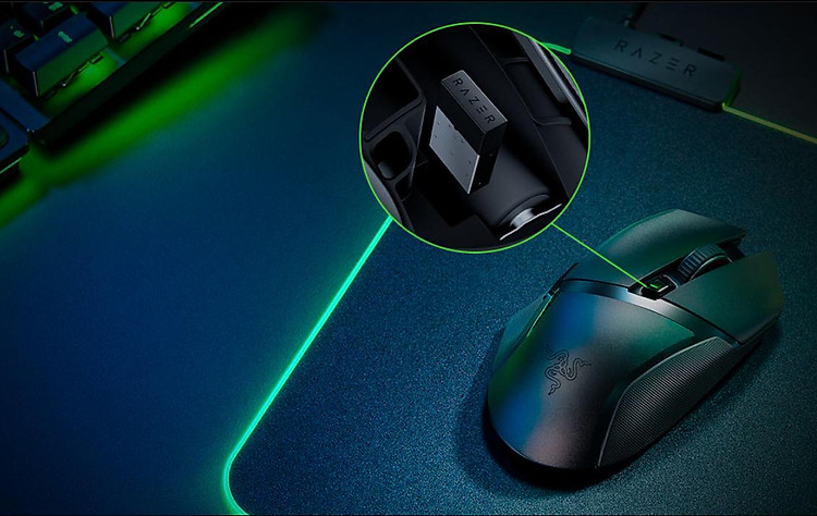 Chuột chơi game Razer Basilisk X HyperSpeed Wireless Black (RZ01-03150100-R3A1) tích hợp công nghệ không dây cao cấp