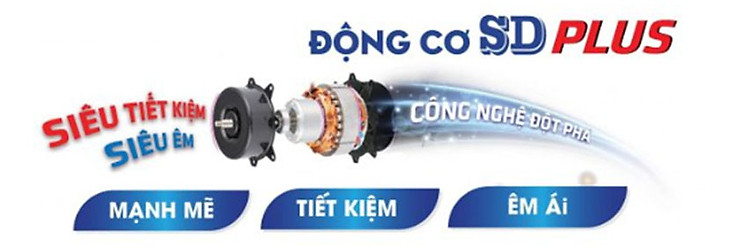 Máy làm mát không khí Rapido TURBO 6000D sử dụng động cơ SD Plus