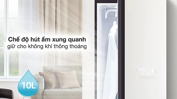 Tủ chăm sóc quần áo thông minh LG S5BOC - Chế độ hút ẩm phòng