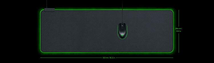 Kích thước của Bàn di chuột Razer Goliathus Chroma Extended Mercury - RZ02-02500314-R3M1