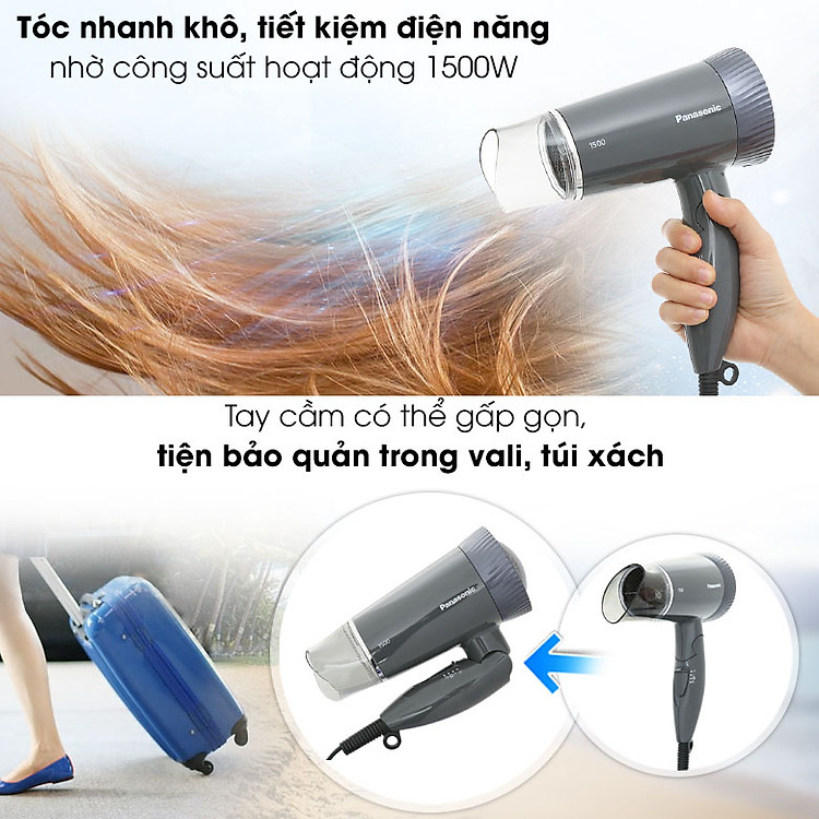 Máy sấy tóc siêu êm cao cấp Panasonic EH-ND57PH645 độ ồn 55dB