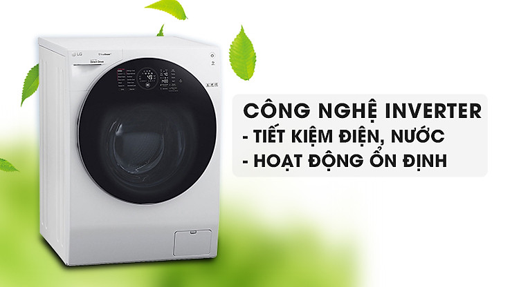Công nghệ Inverter - Máy giặt sấy LG Inverter 10.5 kg FG1405H3W1 Công nghệ Inverter - Máy giặt sấy LG Inverter 10.5 kg FG1405H3W1