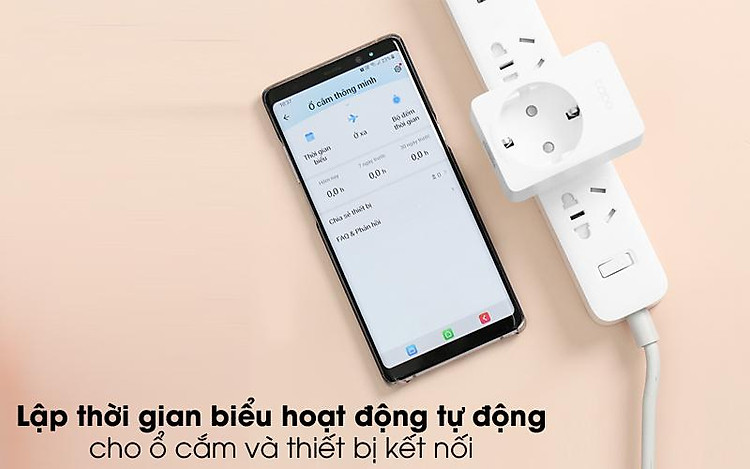 Đặt lịch hoạt động - Ổ Cắm Điện Thông Minh 1 Lỗ TP-Link Tapo P100 Trắng