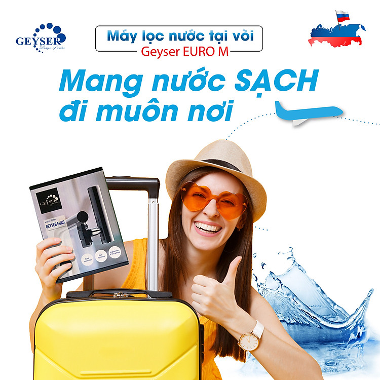 MÁY LỌC NƯỚC TẠI VÒI GEYSER EURO M | Phương Anh Water
