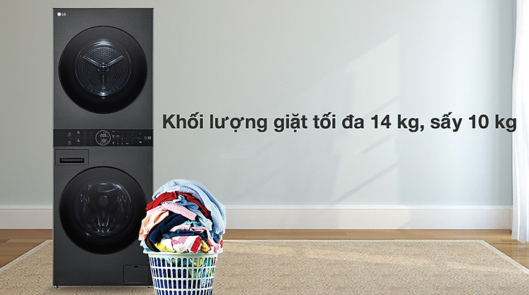 Máy giặt sấy LG Inverter 14 kg WT1410NHB