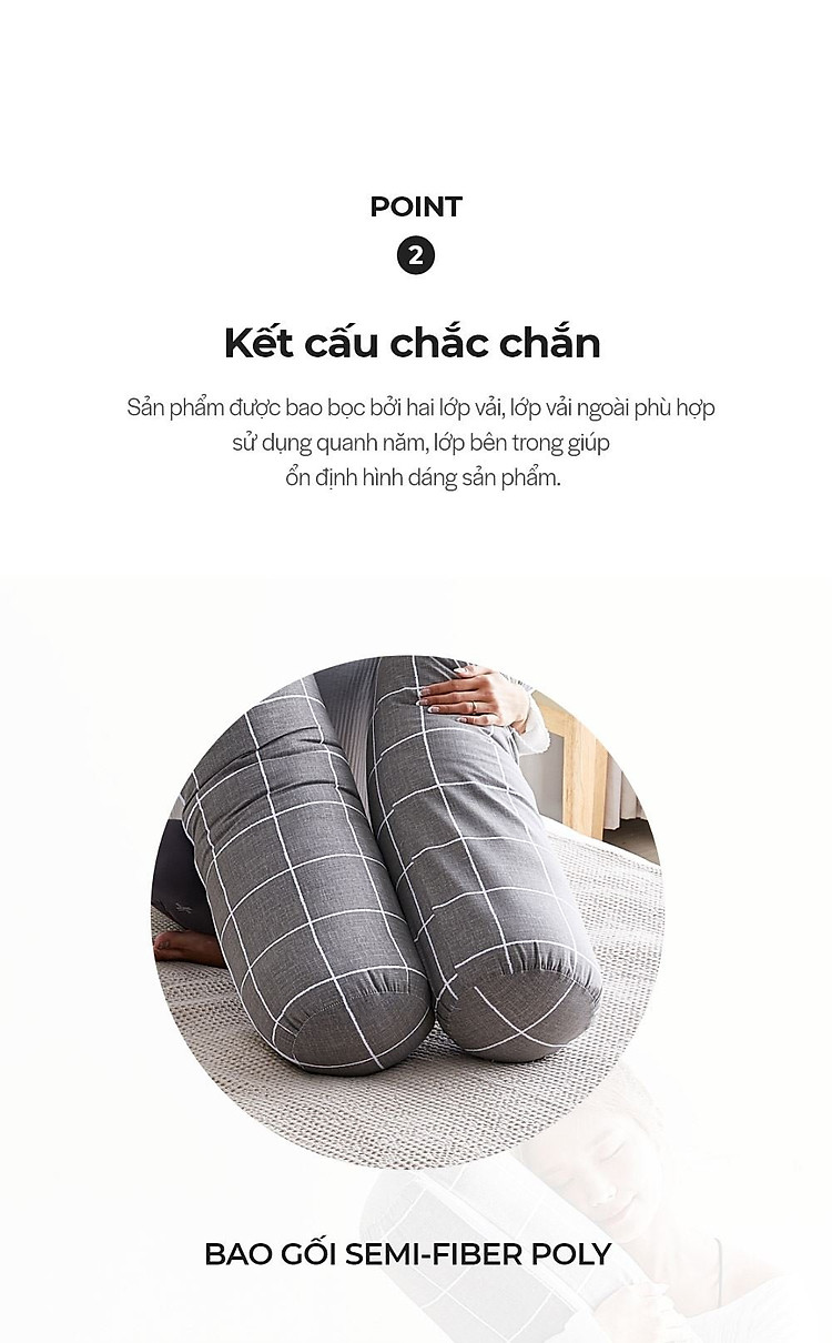 DP001 - GỐI ÔM CHỮ U BODY PILLOW