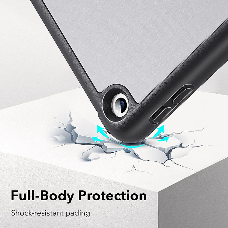 Bao da dành cho iPad Gen 9 10.2 inch 2021 ESR Rebound Pencil Slim Smart Case (Có khe cắm bút Apple Pencil) - Hàng Nhập Khẩu