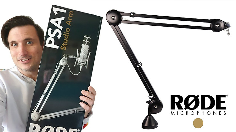 Unboxing and Setting Up the RØDE PSA1 Swivel Mount Studio Microphone Boom Arm - YouTube