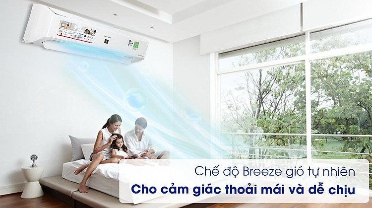 Máy lạnh Sharp Inverter 1.5 HP AH-XP13YMW -Bảo vệ sức khỏe cùng chế độ Breeze gió tự nhiên